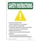 Signmission OSHA INSTRUCTIONS Sign, Chilled And Frozen, 10in X 7in Rigid Plastic, 7" W, 10" L, Portrait OS-SI-P-710-V-11470 - alternate 1
